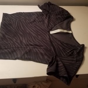 Lululemon Grey/Black Zebra workout top